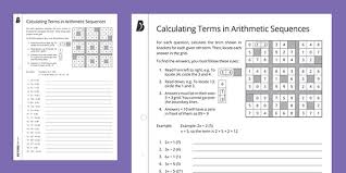 Some of the worksheets for this concept are arithmetic sequences date period, name date period arithmetic. Number Search Puzzle Calculating Terms In Arithmetic Sequences