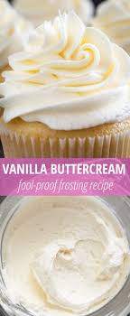 Vanilla Buttercream Frosting Recipe Vanilla Buttercream Frosting Frosting Recipes Buttercream Frosting