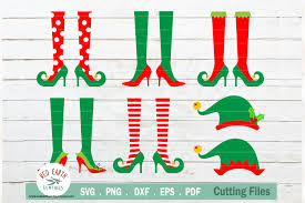 Download Christmas Elf Shoes And Hat Bundle Graphic By Redearth And Gumtrees Creative Fabrica SVG Cut Files