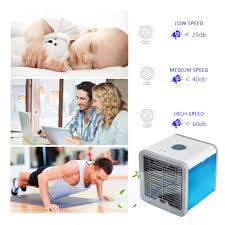 (3.7) stars out of 5 stars 12 ratings, based on 12 reviews. Usb Mini Portable Air Conditioner Humidifier Purifier 7 Colors Light Desktop Air Cooling Fan Air Cooler Fan For Office Home Waffer Online Shopping