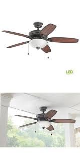Ceiling Fans 176937 Hdc Oconee 52 In Led Indoor Outdoor Natural Iron Ceiling Fan With Light Kit B Ceiling Fan Ceiling Fans For Sale Ceiling Fan With Light