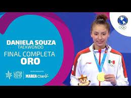 Daniela Souza Oro Para Mexico En Taekwondo Juegos Panamericanos Lima 2019 Youtube Taekwondo Panamericana Lima