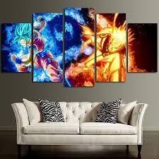 Check out our naruto wall art selection for the very best in unique or custom, handmade pieces from our декор на there are 1351 naruto wall art for sale on etsy, and they cost 15,30 $ on average. 5 Panel Dragon Ball Goku Naruto Wall Art Canvas Framed Canvas Art Anime Wall Art Anime Canvas