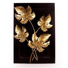 Metal maple leaf wall decor. Gold Iron Metal Wall Art Size 25 Inch Rs 1550 Piece Star Of India Id 20457293130