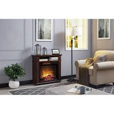 Your electric fireplace will then heat the room up. Greentouch 31 5 In W Mahogany Infrared Quartz Electric Fireplace In The Electric Fireplaces Department At Lowes Com