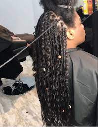 Pin By Jasmin On Boho Box Braids Braids With Curls Braids Hairstyles Pictures Braided Cornrow Hairstyles