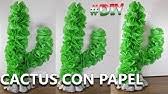 A parte recorta una tira del papel. Como Hacer Un Cactus De Carton Diy Youtube