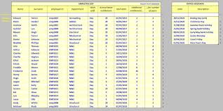 Sample annual leave schedule template. Employee Attendance Tracker Spreadsheet