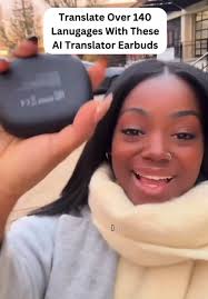 Ai Translation Earbuds Real Time 144 Language Translator Earbuds