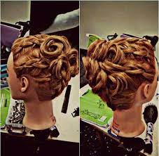 Braided Pin Curl Updo Hair Styles Pin Curl Updo Pin Curls