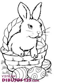 Conejo De Pascua Para Colorear