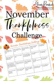 November Thankfulness Challenge Calendar November Challenge Thankful Homeschool