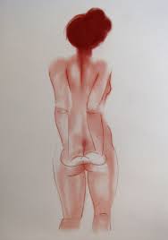 drawing nude girl, zeichnung eines Frauenakt, dessin nu feminin #866 -  pastel | eBay