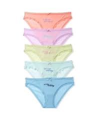 These victoria secret panties are breathable and available in many different styles. 5 Pack Cotton Bikini Panties Victoria S Secret