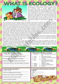 What Is Ecology Worksheet Nidecmege