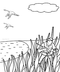 Hunter and hunting pet is a pairing that seems nearly as old as the survival sport itself. Duck Hunting Coloring Sheet Novocom Top