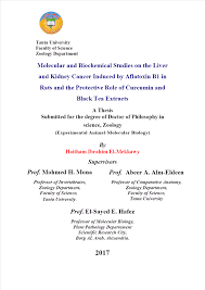 Author: El-Mekkawy, Haitham Ibrahim./ Title: Molecular and Biochemical  Studies