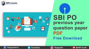 Sbi Po Previous Year Question Paper Pdfs Download Free