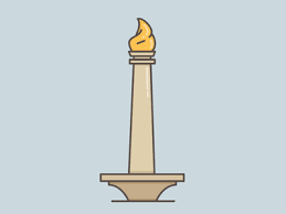Sejarah dan bangunan monas (monumen nasional). Monas Line Art Design Diy Canvas Art Garden Mural