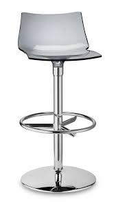 Barhocker barstuhl bistrohocker barstuhl küchenhocker hocker drehbar kunstleder. Design Barhocker Grau Transparent Barstuhl Silber Gestell Drehbar