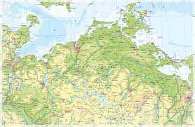 1117 natürliche seen bilden mitten im seenland deutschlands das größte, vernetzte wassersportrevier europas, mittendrin die müritz. Diercke Weltatlas Kartenansicht Mecklenburg Vorpommern Physische Karte 978 3 14 100381 9 12 1 1