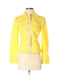 Details About Philosophy Di Alberta Ferretti Women Yellow Jacket 4