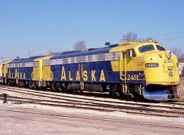 Alaska Railroad Emd E9 A Diesel Electric Passenger Train Locomotive In Cudahy Wisconsin Usa Alaska Railroad Old Trains Train