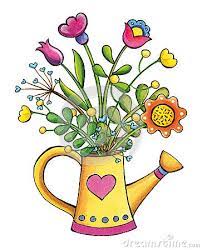 Flowers Bouquet Hand Drawn Clip Art Illustration Cartoon Flowers Card Art Flower Illustration