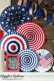 Poster, banner or flyer for 4th july celebration. 4th Of July Patriotic Mantel Giggles Galore