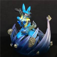 Pokemon Lucario Statue Action Figures Hot Toys Anime Merchandise Pokemon