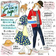 gw ゴールデンウィーク はどこに行く 楽チンコーディネートで旅をエンジョイ スキニーパンツ 折りたたみハット つば広帽子 ワンピース スエットパーカ 寒さ対策 梅雨コーデ ファッションスケッチ つば広帽子