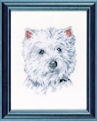 Needlecrafts Yarn Kit West Highland Terrier Dog Crafts