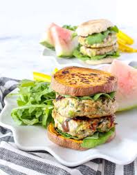 Try them at your next barbeque! Healthy Greek Chicken Burgers Chelsey Amer
