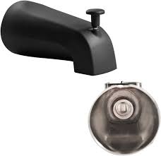 Check spelling or type a new query. Sento Nickel Universal Bathroom Tub Spout With Diverter Heavy Duty Durable Metal Bathtub Faucet With Shower Diverter 4 Inches 1 2 Ips Inside Thread Matte Black Walmart Com Walmart Com