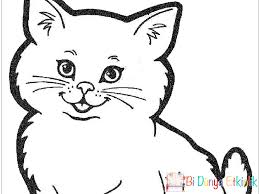 Okul Oncesi Kedi Boyama Sayfasy Letkov