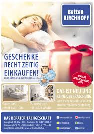 Betten kirchhoff in osnabrück (fledder) ist in der branche betten und bettwaren tätig. Betten Kirchhoff Kw 47 By Neue Osnabruecker Zeitung Issuu