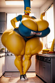 Marge Simpson Bart Simpson Sex, Marge Simpson, Kitchen Furry AI Porn