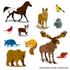 Maybe you would like to learn more about one of these? State Animals Of The Usa Illustrated Map Jennifer Farley