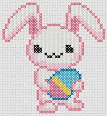 Free Printable Easter Cross Stitch Patterns Easter Bunny