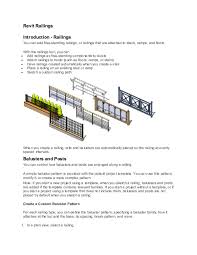 (dsi) knows the power of innovation and creativity firsthand. Pdf Revit Railings Introduction Railings Diego Giraldo Academia Edu