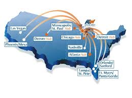 Route Map Appleton International Airport Atw