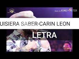 Carin leon en phoenix quisiera saber. Quisiera Saber Carin Leon Letra Youtube