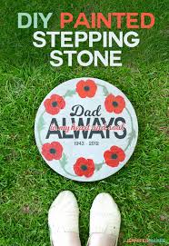 What's the best way to decorate a garden stone? Paint Concrete Stepping Stones Using Stencils Jennifer Maker