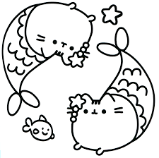 Print them all for free and have a kitty party! Pusheen Cat Coloring Pages Coloring Home