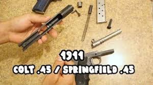 La diferencia entre vasos y copas. 45 Colt 45 Springfield Desarme Y Arme 1911 Las Pistolas De Tachis By