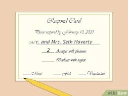Your best bet is to type the url provided on the invitation into your browser and follow the. How To Fill Out A Wedding Rsvp 10 Steps With Pictures Wikihow