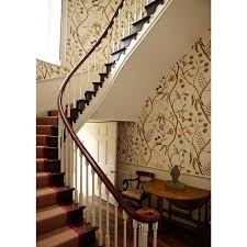 Adam S Eden Ebony Botanic Style Wallpaper Sample Wallpaper Staircase Large Scale Wallpaper Hall Wallpaper