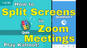 How To Split Screens On An Ipad To Play Games Like Kahoot In Zoom Meetings Ipad Split View Youtube Kahoot Classroom Tech Virtual School