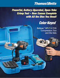 Color Keyed Battpac Bplt 6 Ton Compression Tool And Die
