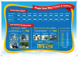 Discover our walt disney world ticket prices and explore the most magical place on earth. Walt Disney World Ticket Grid